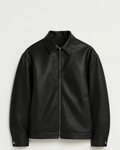 Logan Men's Jacket – Leather-Look Bomber with Zip and Modern Cut