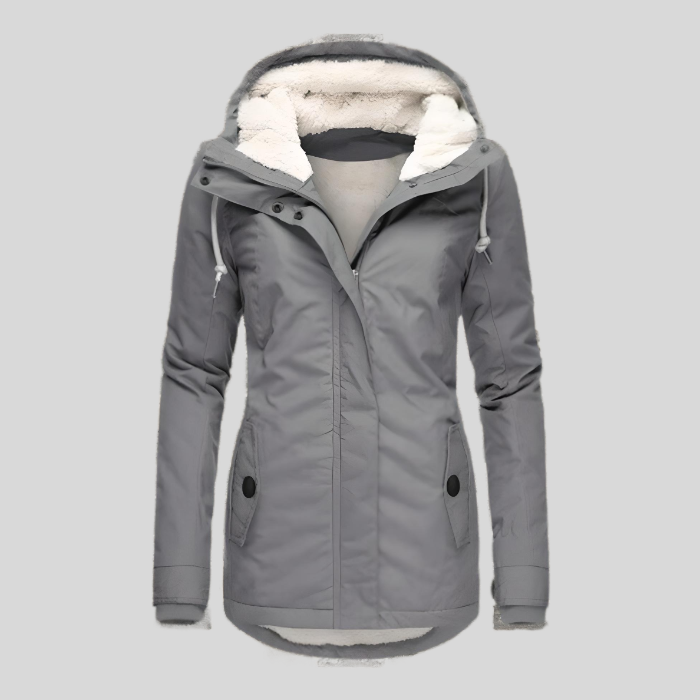 Elise Parka d’Hiver Femme – Manteau Chaud avec Capuche Doublée et Taille Ajustable