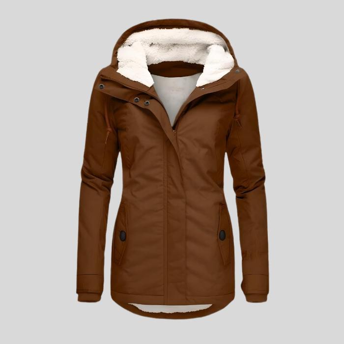 Elise Parka d’Hiver Femme – Manteau Chaud avec Capuche Doublée et Taille Ajustable