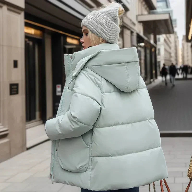 Annika Doudoune Femme Imperméable – Manteau Oversize Chaud avec Capuche Protectrice