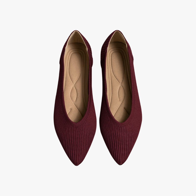 Winslow Ballerines Femme – Chaussures Plates Pointues en Maille avec Enfilage Facile & Confort Quotidien