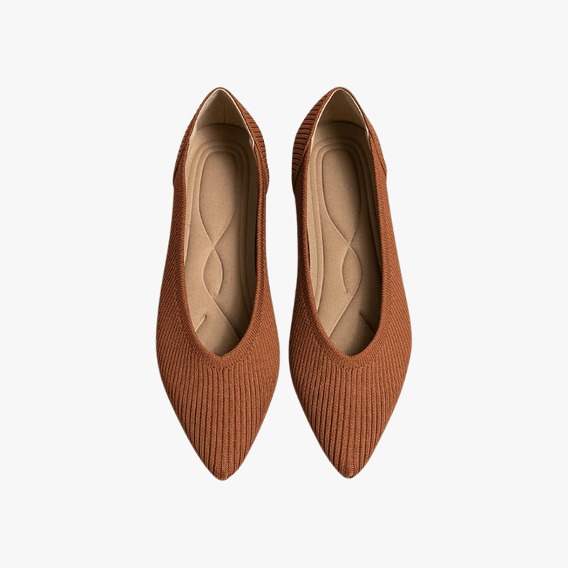 Winslow Ballerines Femme – Chaussures Plates Pointues en Maille avec Enfilage Facile & Confort Quotidien