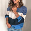 Reagan Pull Femme Rayé – Tricot Doux et Chaleureux au Style Décontracté