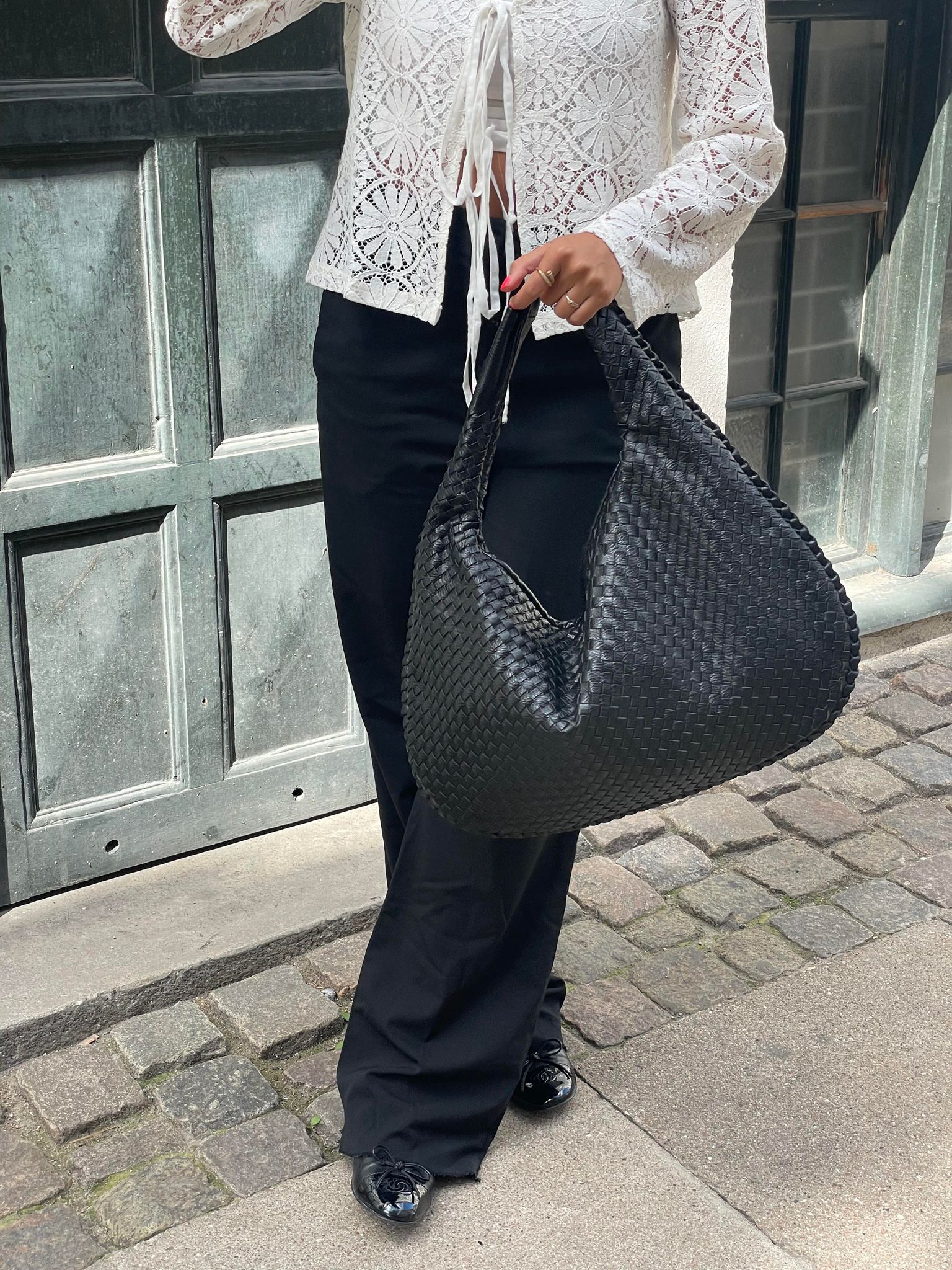 Harper Sac Hobo Tressé Femme – Grand Format Élégant avec Fermeture Éclair