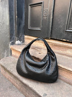 Harper Sac Hobo Tressé Femme – Grand Format Élégant avec Fermeture Éclair