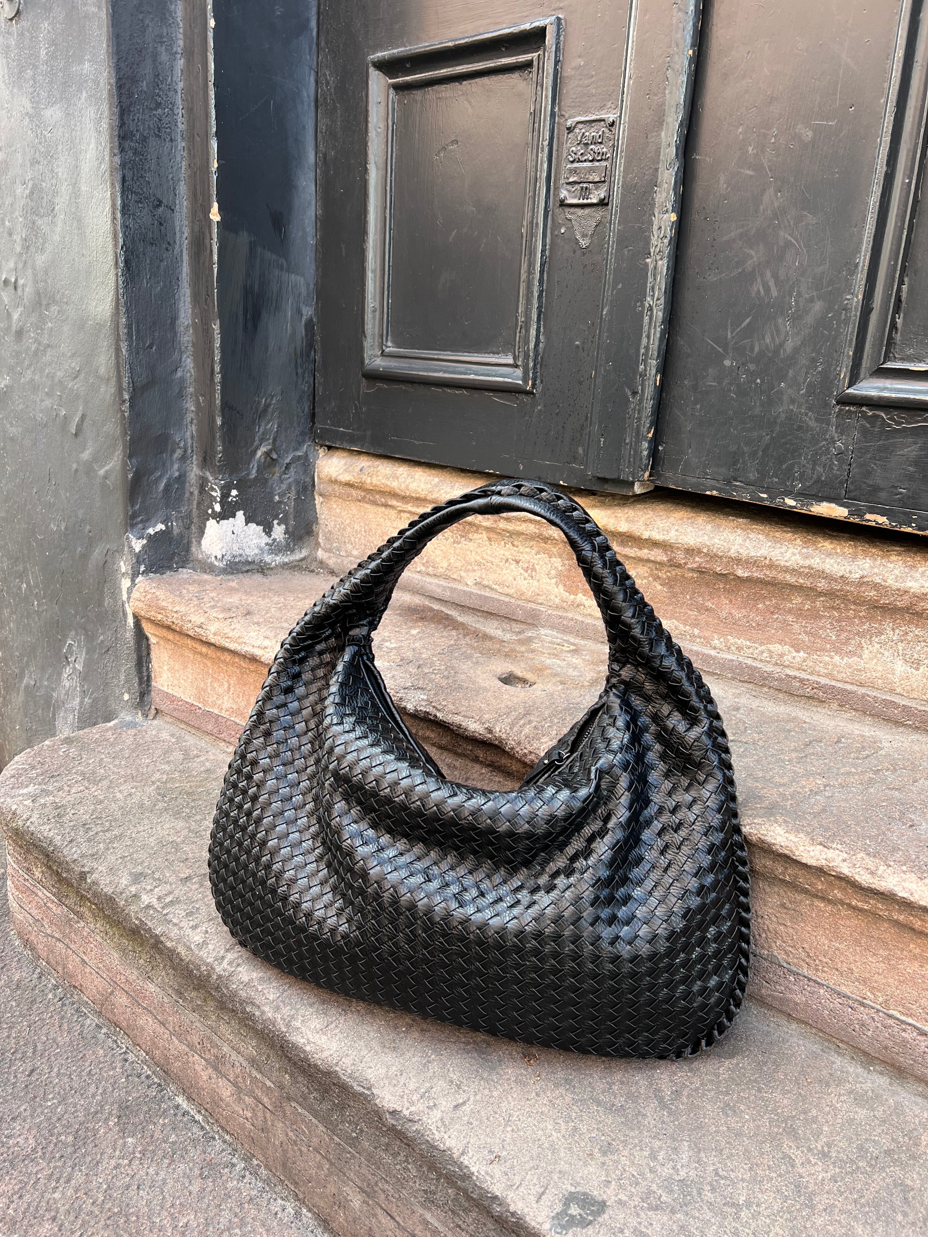 Harper Sac Hobo Tressé Femme – Grand Format Élégant avec Fermeture Éclair