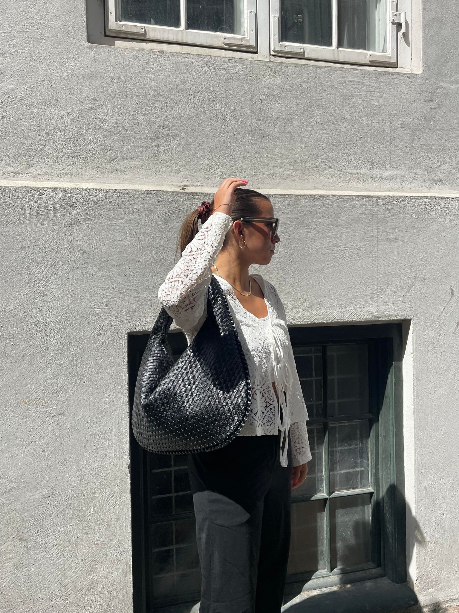 Harper Sac Hobo Tressé Femme – Grand Format Élégant avec Fermeture Éclair