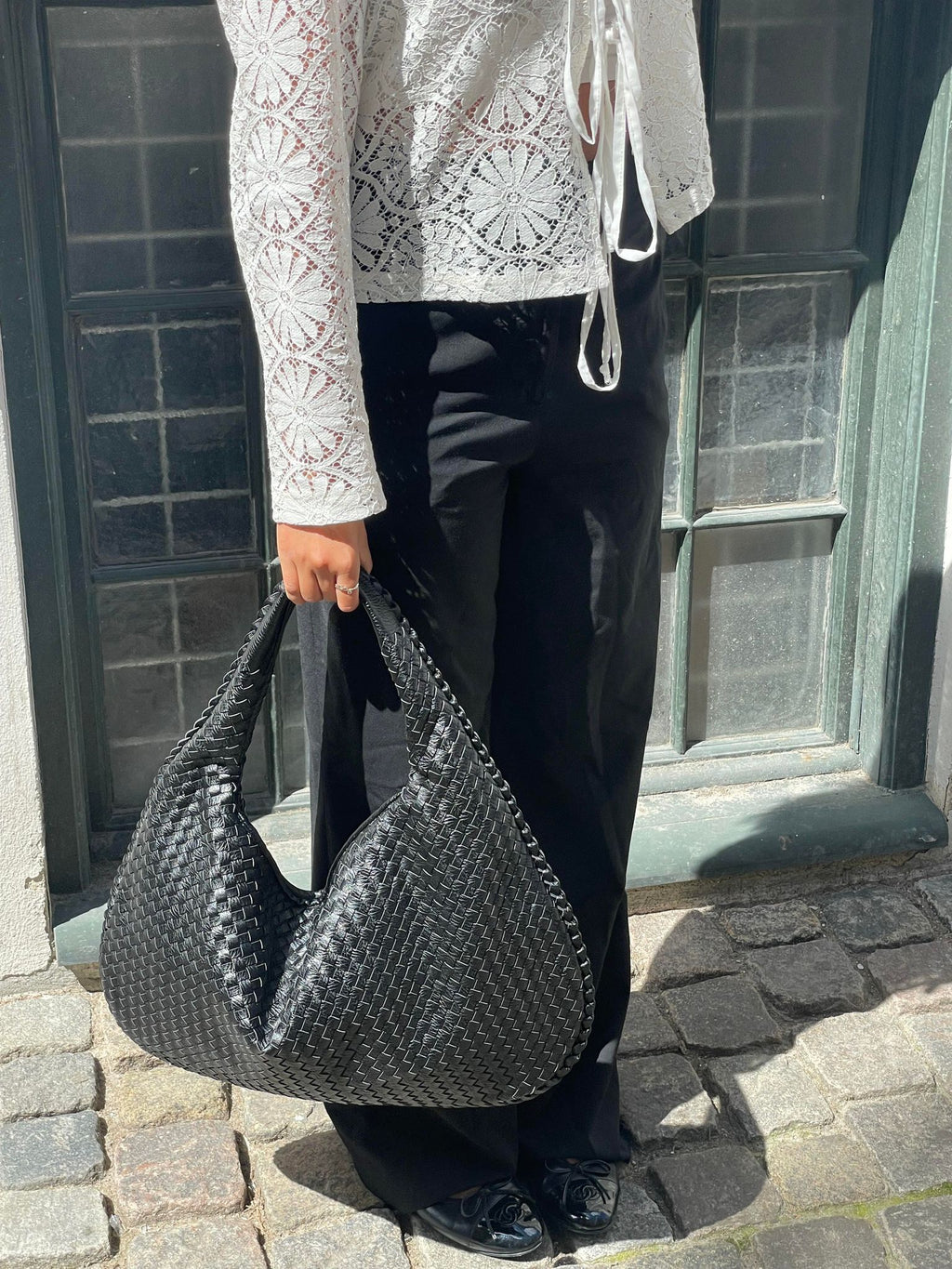 Harper Sac Hobo Tressé Femme – Grand Format Élégant avec Fermeture Éclair