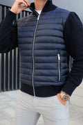 Ryan Veste Homme – Blouson Hybride Matelassé à Zip avec Style Moderne et Coupe Ajustée