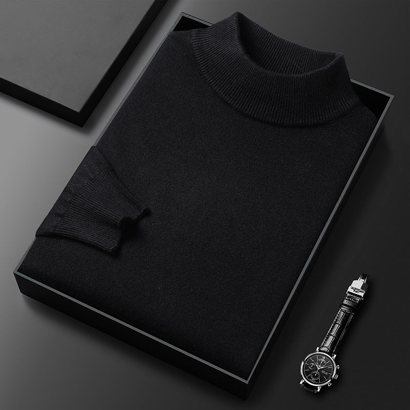 Cooper Pull Homme Col Mi-Montant – Maille Élégante et Confortable pour l’Hiver