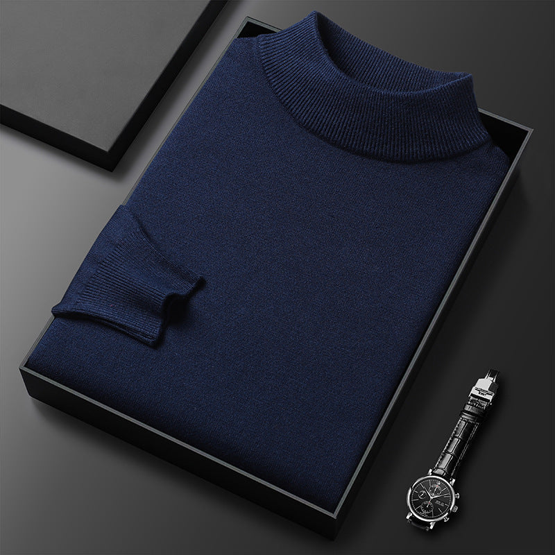 Cooper Pull Homme Col Mi-Montant – Maille Élégante et Confortable pour l’Hiver