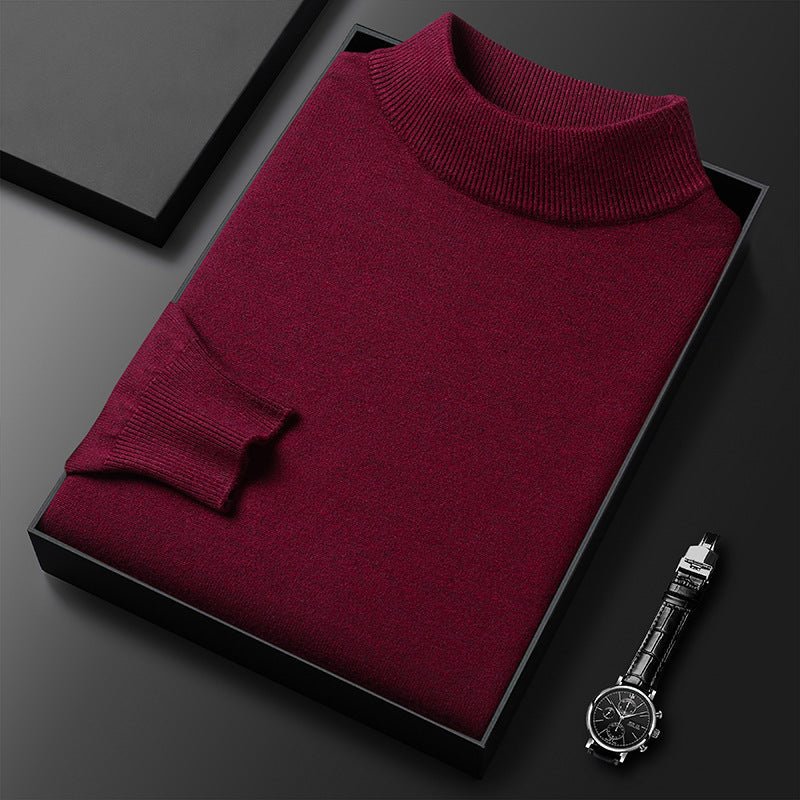 Cooper Pull Homme Col Mi-Montant – Maille Élégante et Confortable pour l’Hiver