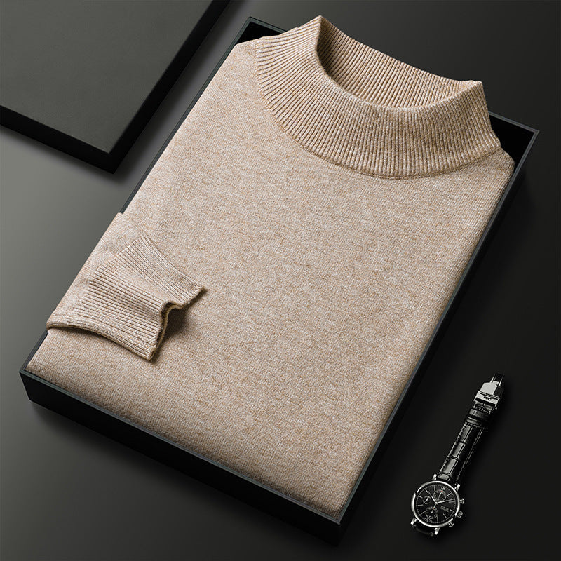 Cooper Pull Homme Col Mi-Montant – Maille Élégante et Confortable pour l’Hiver