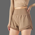 Kyla Short de Sport Femme – Taille Haute 2-en-1 avec Poches et Coupe Active