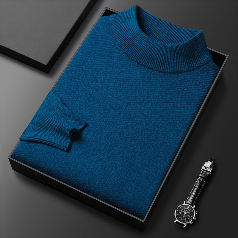 Cooper Pull Homme Col Mi-Montant – Maille Élégante et Confortable pour l’Hiver