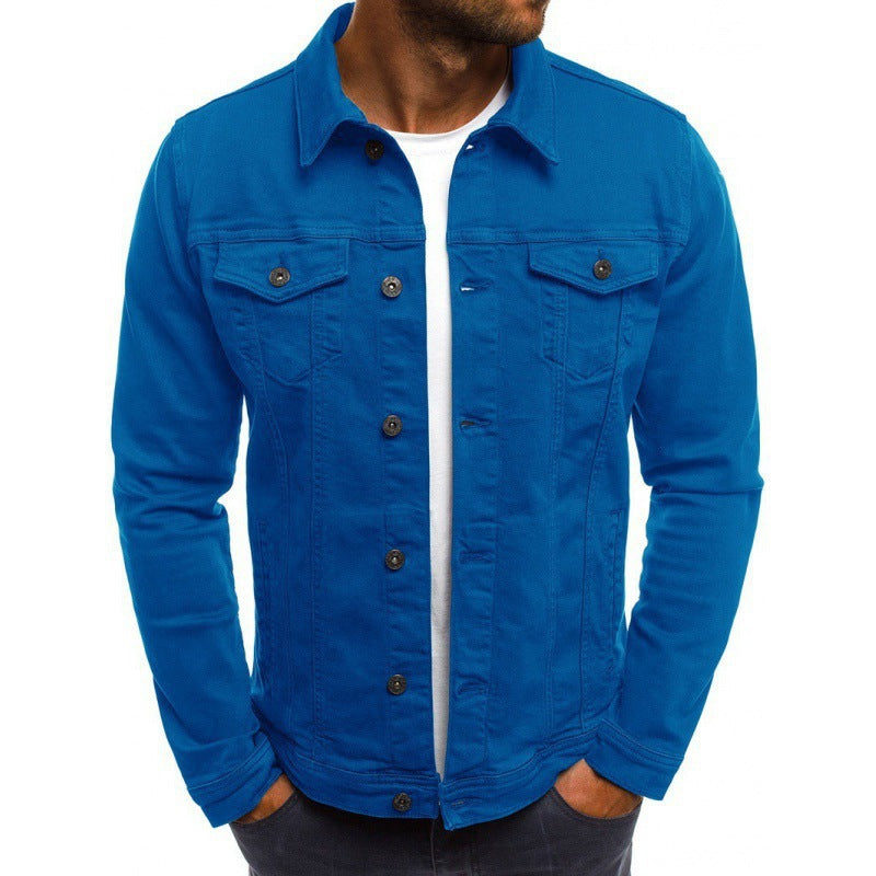 Arthur Veste en Jean Homme – Denim Résistant avec Boutons & Poches Pratiques