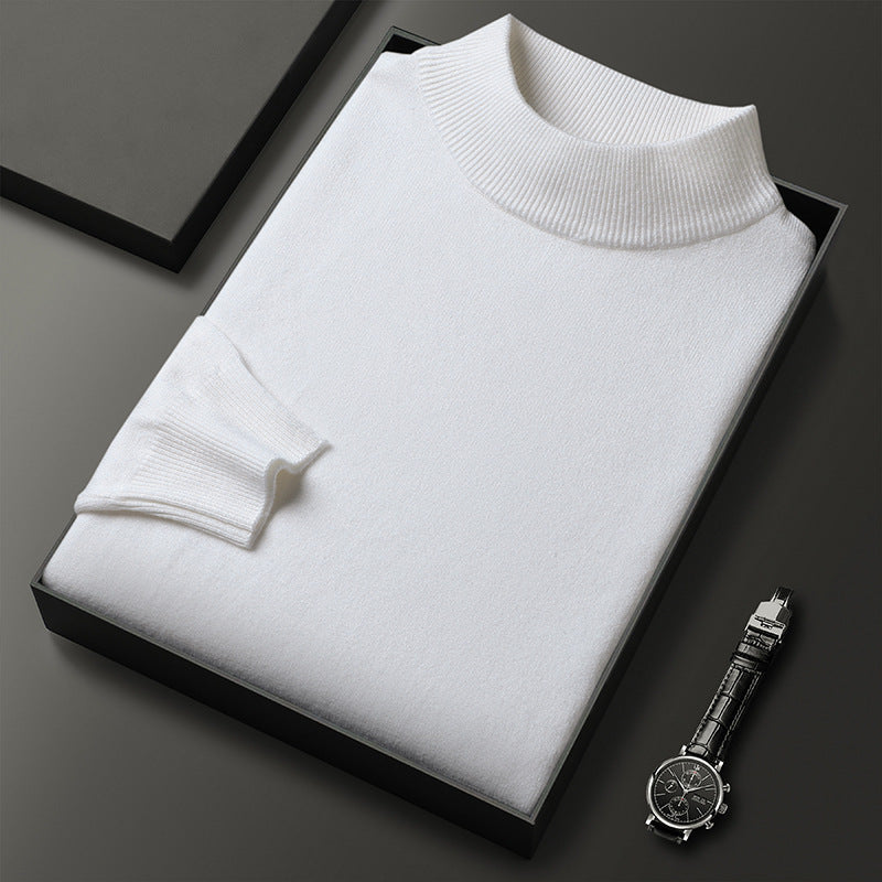 Cooper Pull Homme Col Mi-Montant – Maille Élégante et Confortable pour l’Hiver