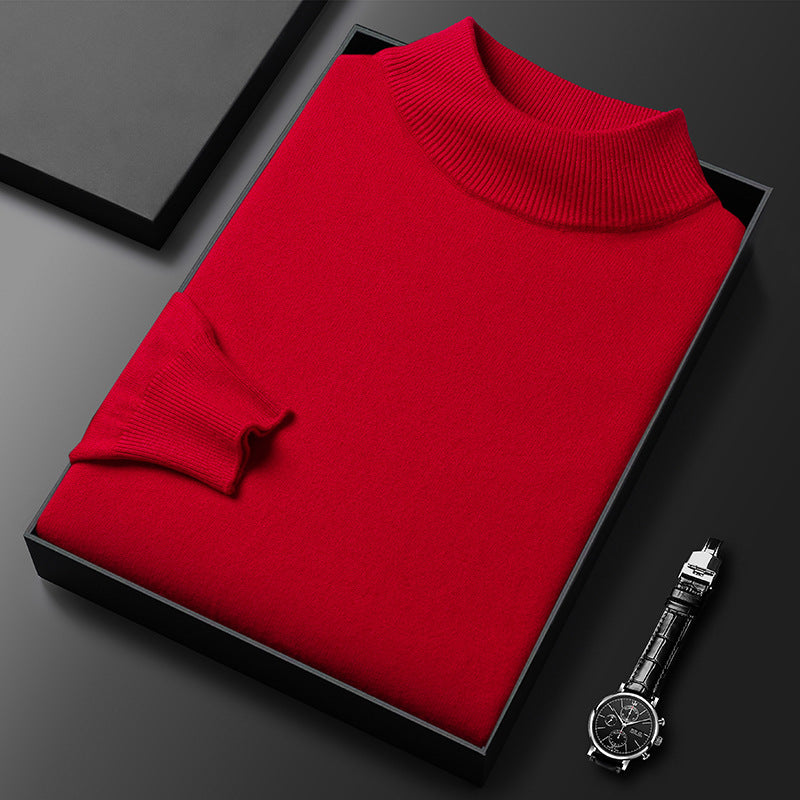 Cooper Pull Homme Col Mi-Montant – Maille Élégante et Confortable pour l’Hiver