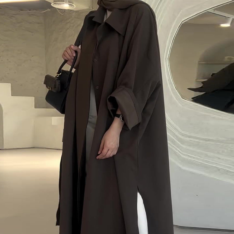Anouk Manteau Long Femme – Coupe Oversize Élégante avec Design Minimaliste