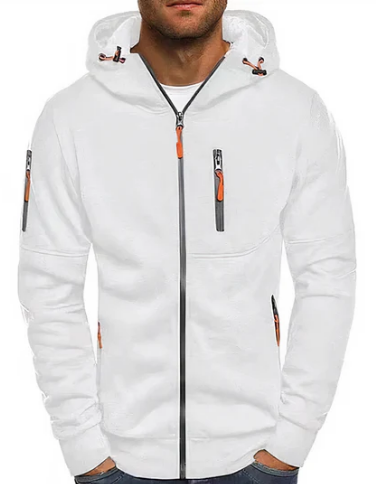 Hugo Sweat à Capuche Homme – Hoodie Zippé en Coton Mélangé avec Poches