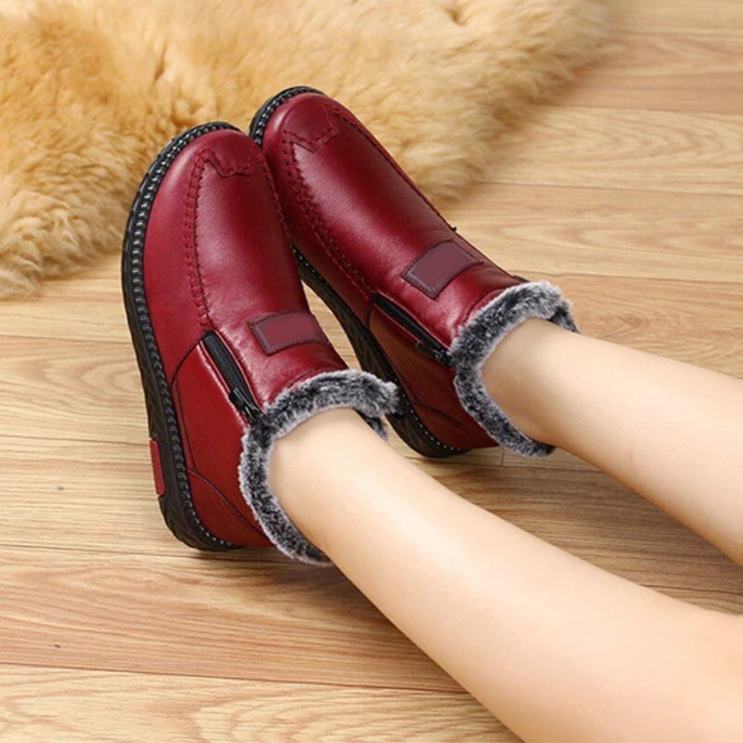 Kennedy Bottes d’Hiver Femme – Bottines Chaudes avec Doublure Douce et Fermeture Éclair
