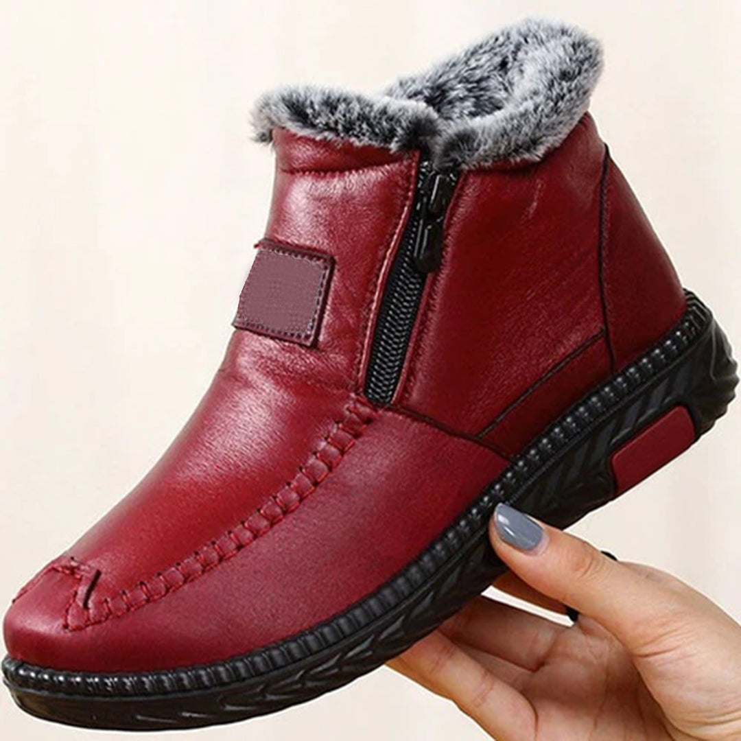 Kennedy Bottes d’Hiver Femme – Bottines Chaudes avec Doublure Douce et Fermeture Éclair