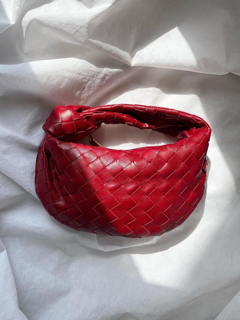 Brooklyn Sac Mini Tressé Femme – Sac Doré Élégant au Design Raffiné