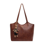 Sophie Sac Cabas Femme – Tote Vintage Spacieux avec Pendentif Amovible