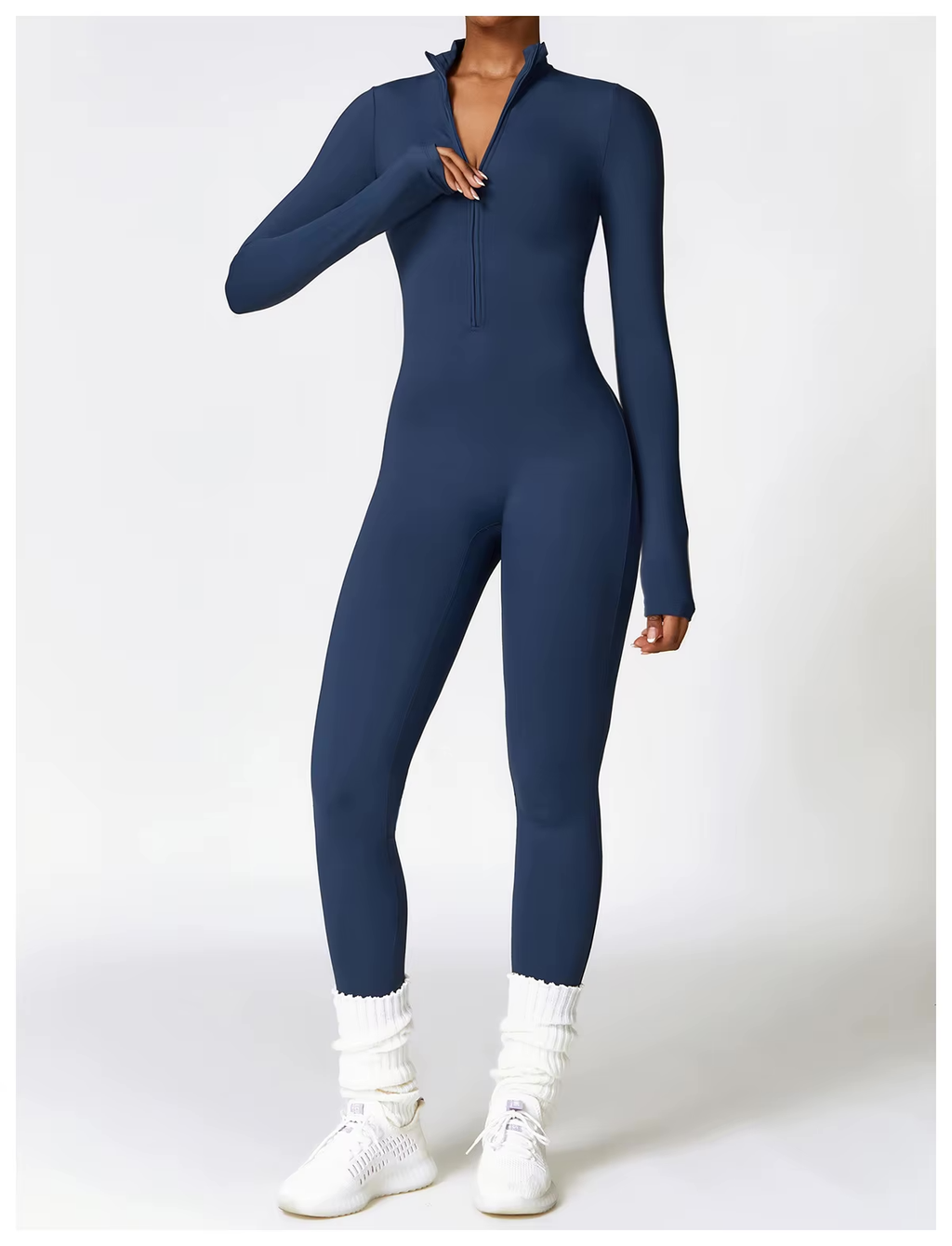 Savannah Women's Winter Jumpsuit – Warm Fleece Jumpsuit with Stretch and Adjustable Zip Collar  