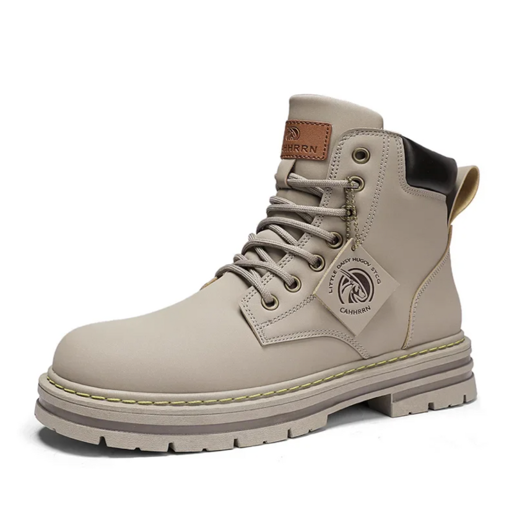 Ethan Bottes Homme – Chaussures à Lacets en Cuir avec Semelle Antidérapante