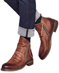 Ethan Bottines Homme – Boots Élégantes à Zip Latéral avec Silhouette Moderne