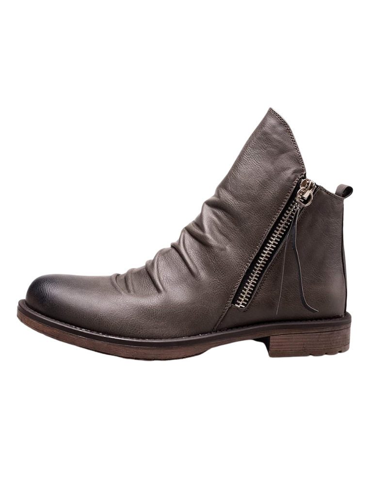 Ethan Bottines Homme – Boots Élégantes à Zip Latéral avec Silhouette Moderne