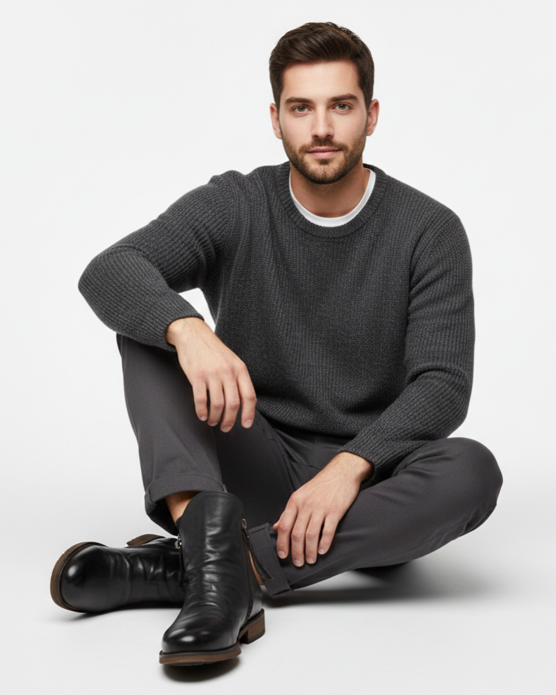 Ethan Bottines Homme – Boots Élégantes à Zip Latéral avec Silhouette Moderne