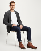 Ethan Bottines Homme – Boots Élégantes à Zip Latéral avec Silhouette Moderne