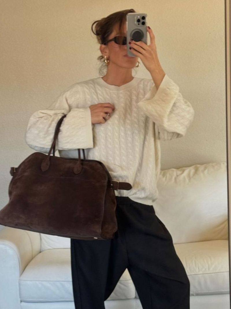 Teagan Sac Cabas Femme – Grand Sac en Cuir avec Double Anse et Design Élégant