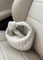 Brooklyn Sac Mini Tressé Femme – Sac Doré Élégant au Design Raffiné