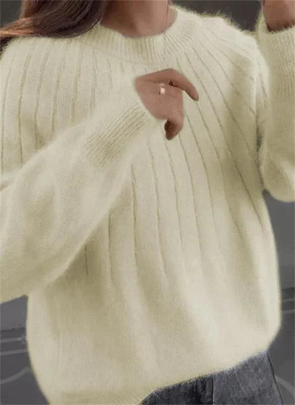Parker Pull en Cachemire Femme – Maille Douce à Col Rond au Style Intemporel