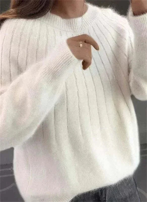 Parker Pull en Cachemire Femme – Maille Douce à Col Rond au Style Intemporel