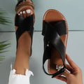 Léa Sandales Femme Cuir – Brides Croisées, Semelle Confortable & Style Été Chic