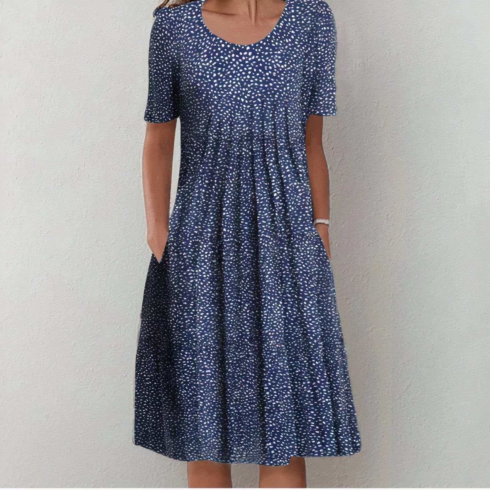 Peyton Robe Fleurie Femme – Robe Midi en Coton à Imprimé Floral avec Coupe Fluide Élégante