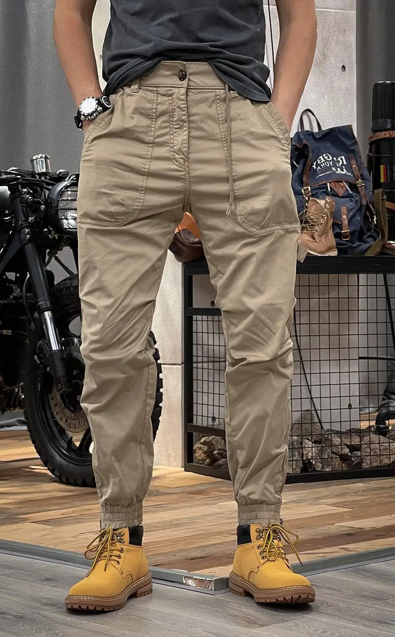 Mathis Pantalon Cargo Homme – Stretch avec Poches, Taille Ajustable & Coupe Jogger
