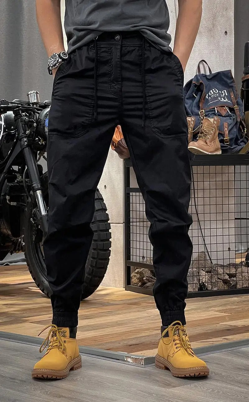 Mathis Pantalon Cargo Homme – Stretch avec Poches, Taille Ajustable & Coupe Jogger