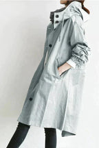 Avery Manteau de Pluie Femme – Imperméable Urbain à Capuche avec Coupe Décontractée