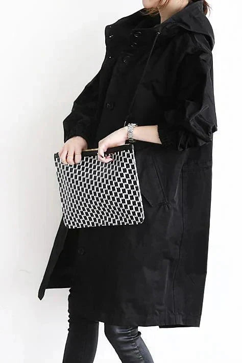 Avery Manteau de Pluie Femme – Imperméable Urbain à Capuche avec Coupe Décontractée