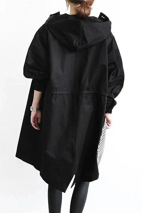 Avery Manteau de Pluie Femme – Imperméable Urbain à Capuche avec Coupe Décontractée