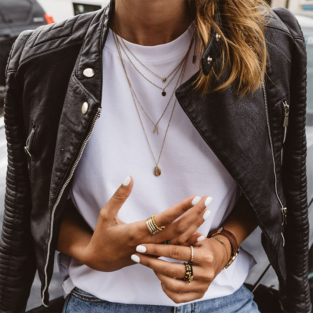 Brooklyn Giacca Donna – Giubbotto Biker Sagomato con Dettagli con Zip e Stile Senza Tempo