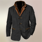 Hawthorne Veste Vintage Homme – Blazer Classique avec Finitions Contrastées & Style Rétro Chic