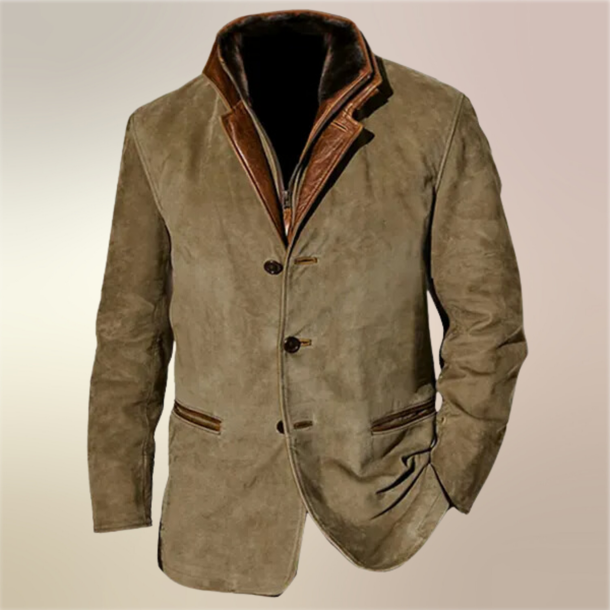 Hawthorne Veste Vintage Homme – Blazer Classique avec Finitions Contrastées & Style Rétro Chic