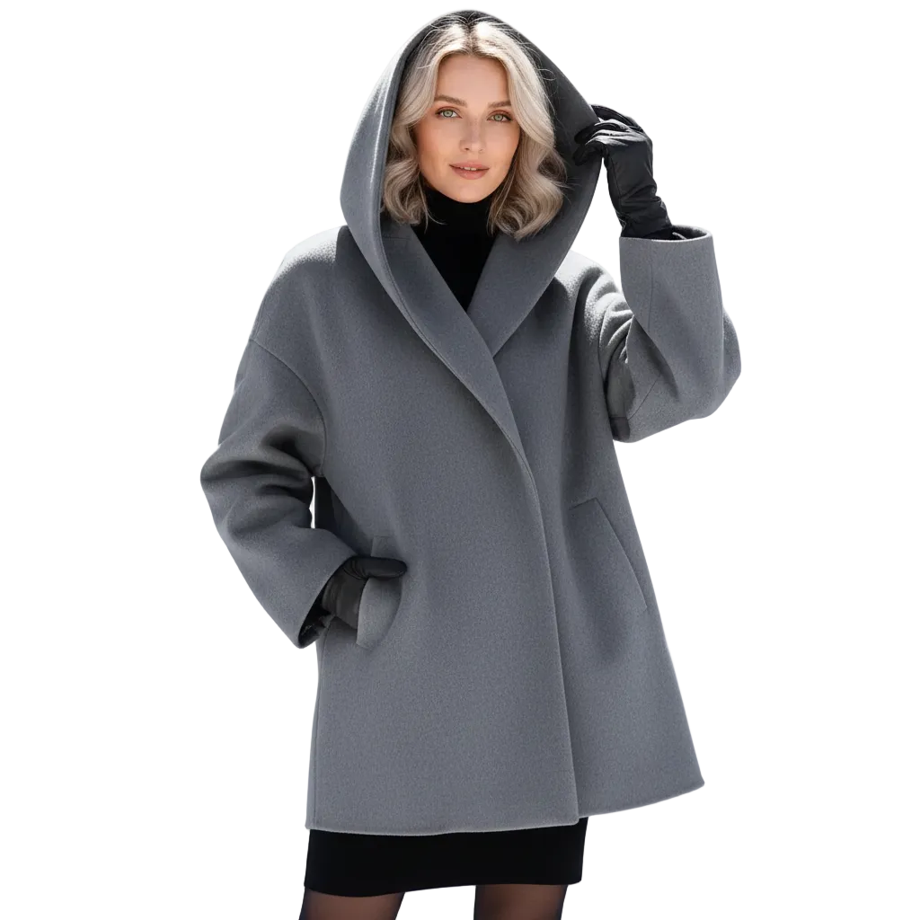 Elowen Manteau Oversize Femme – Veste Élégante à Revers Amples avec Coupe Fluide & Style Contemporain