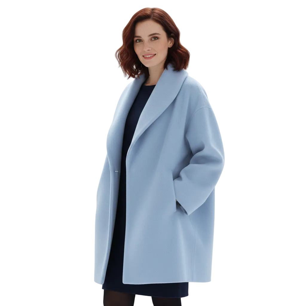 Elowen Manteau Oversize Femme – Veste Élégante à Revers Amples avec Coupe Fluide & Style Contemporain